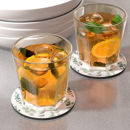 Nipichsha Coasters for Drinks, Kitchen Home Decor Housewarming Gift, Round 4 in - Image 2