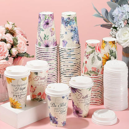 Dandat 50 Pcs Christian Disposable Coffee Cups - Image 4
