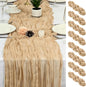 8 Pack Beige Cheesecloth Table Runner 17x108 inch Boho Gauze Cheese Cloth Table by Unknown