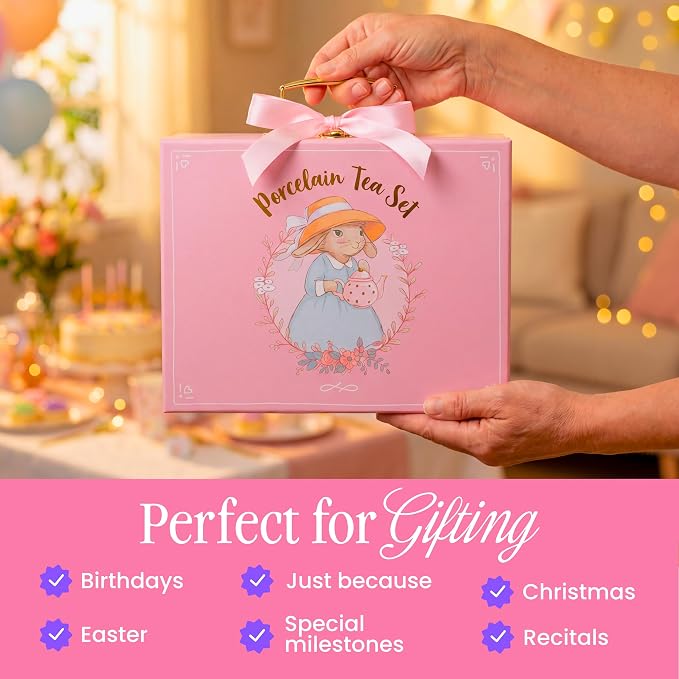 Giggle & Honey® Porcelain Tea Party Set - Image 9