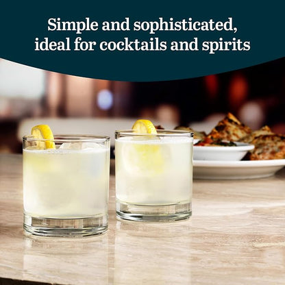 Libbey 916CD Heavy Base Rocks Glasses Set, Simple Glassware Drinking Glasses - Image 2