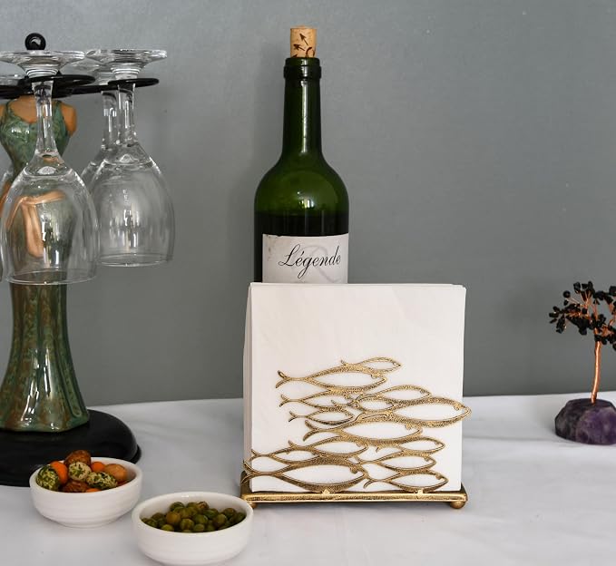 OwlGift Fish Design Napkin Holder, Ocean Serviette Dispenser, Marine Cocktail - Image 2
