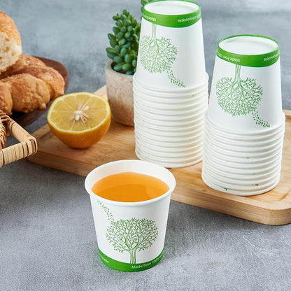 ECOLipak 500 Count 4 oz Compostable Paper Cups, Disposable Paper Coffee Cup | - Image 3