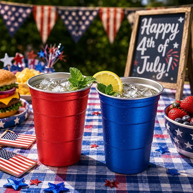 16oz Aluminum Cups Reusable Metal Party Cup - Image 6
