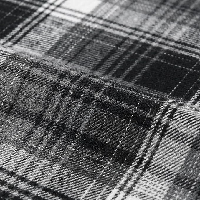 Artoid Mode Black Grey Farmhouse Plaid Table Runner, Halloween Rustic Holiday - Image 6
