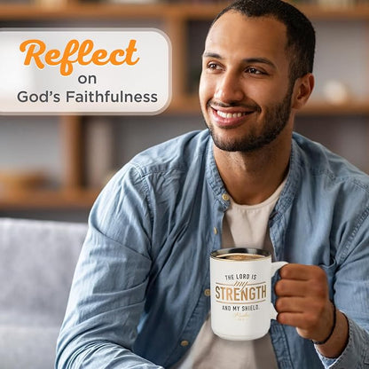 Christian Art Gifts Large Ceramic Encouraging Scripture Coffee and Tea Mug - Image 3