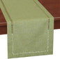 Grelucgo Handcrafted Solid Color Dining Table Runner, Dresser Scarf, by Grelucgo