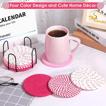 8 Pack Coasters for Drinks Absorbent - Image 2