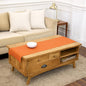 Solino Home 100% Pure Linen Dining Table Runner Orange, Fete 14 x 60 in | Table by SolinoHome