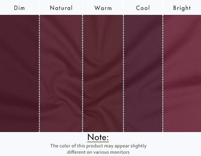 Ruvanti Cloth Napkins Set of 12, 18x18 Inches Napkins Cloth Washable, Soft, Durable, Absorbent, Cotton Blend. Table Dinner Napkins Cloth for Hotel, Weddings, Dinner, Christmas Parties - Burgundy