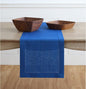 Solino Home 100% Pure Linen Table Runner Blue, Classic Hemstitch 14 x 72 in | by SolinoHome