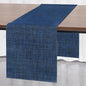 Myir JUN Dark Blue Table Runner Home Decor Dining Table Runners | Vinyl Table by MyirJUN