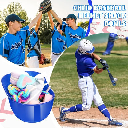 Ice Cream Dessert Baseball Cap Bowls Baseball Helmet Snack Bowl 8 oz Mini Party - Image 3