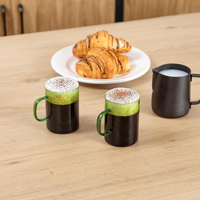 Restaurantware Glass Coffee Mug 2 Count 7 Oz Borosilicate Tea Cup - Image 4