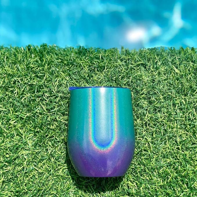 CHILLOUT LIFE 12 oz Stainless Steel Wine Tumblers 4 Pack - Image 8