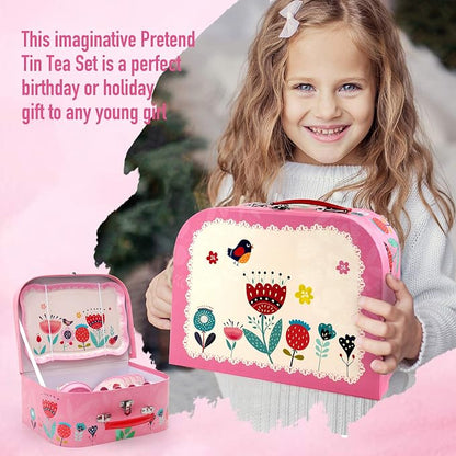 D-FantiX Kids Tea Set for Little Girls - Image 7