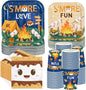 250Pcs S' Mores Camping Party Plates Supplies ，Serves 50 | S' More Love Fun by Greencian