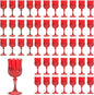 7OZ Plastic Wine Glasses, Reusable Vintage Goblets Unbreakable Drinking Glasses by Unknown