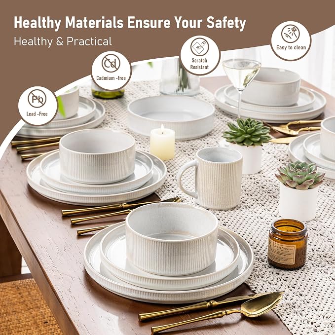 GBHOME Stoneware Dinnerware Sets - Image 5