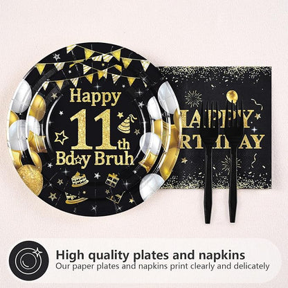 96 Pcs Bruh 11th Birthday Party Decorations - Image 3