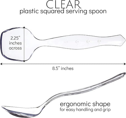 Plasticpro Disposable Plastic Serving Spoons Durable Heavy Duty Premium Serving - Image 2