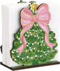 Christmas Tree Napkin Holder for Tables Pink Bow Christmas Tree Napkin Holder by Namalu