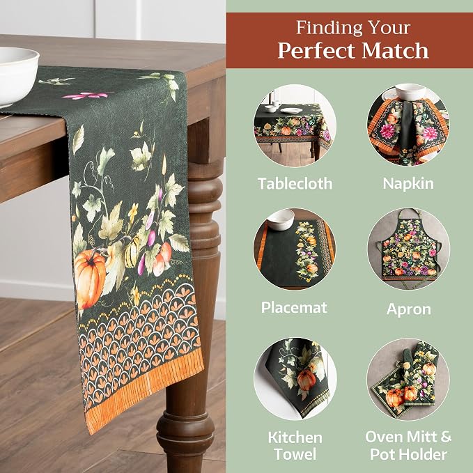 Maison d' Hermine Table Runner 100% Cotton 14.50" x 108" | Table Runners 108 - Image 5
