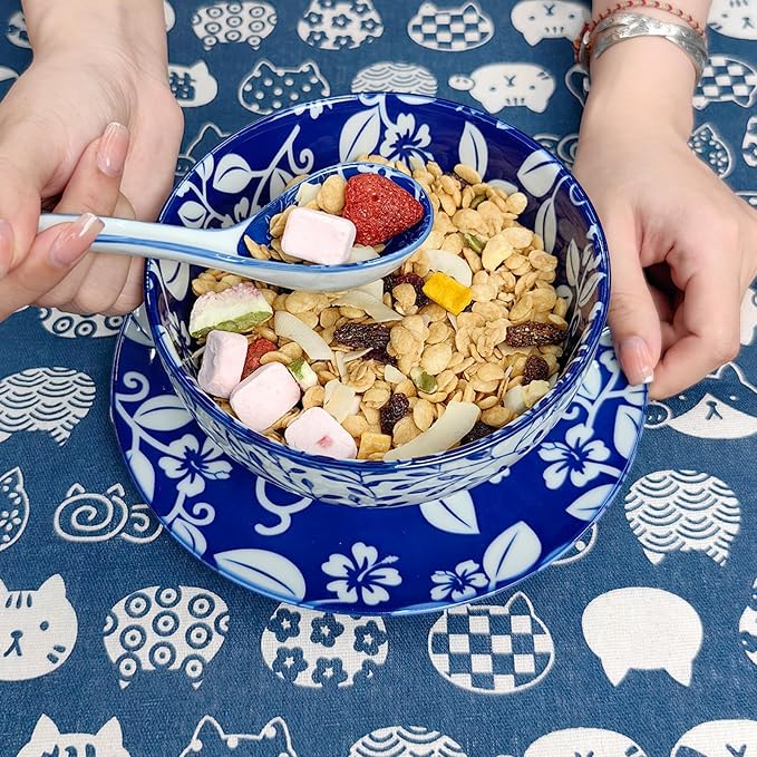 28Oz Ceramic Soup Ramen Bowl Set of 6 - Image 8