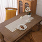 Gernaice Solid Color Table Runner, Rustic Cotton Linen Farmhouse Table Runners by Gernaice