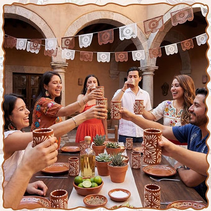24 Set Cielito Lindo Party Favors, Terracotta, Handleless | Mexican Tequila - Image 5
