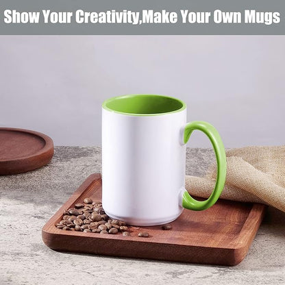TANGLONG 12PC 15oz Sublimation coffee Mugswith Box -6 White and 6 Black | - Image 7