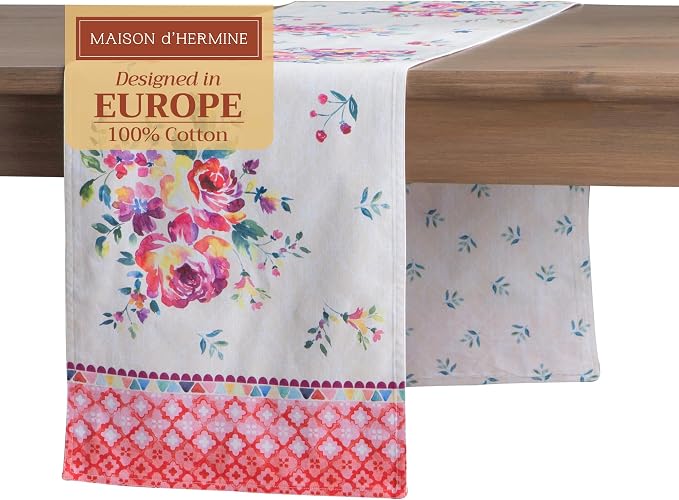Maison d' Hermine Table Runner 100% Cotton 14.50" x 72" | Table Runners 72 by MaisondHermine