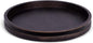 BIRDROCK HOME Wooden Lazy Susan Turntable - Spice Rack Organizer for Kitchen Table, Dining, Pantry and Countertop - Rotating Tray for Condiments - with Burnished Iron Accents - 18" Large, Black