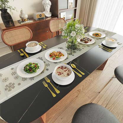 Yoshy 12-Piece White Bone China Dinnerware with Lightweight Durable Chip Resistant Design Service for 4 (12 Piece - Service for 4, Streamsong)