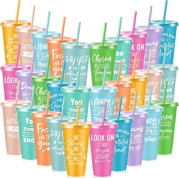 Uiifan 30 Pcs Inspirational Cups Bulk by Uiifan