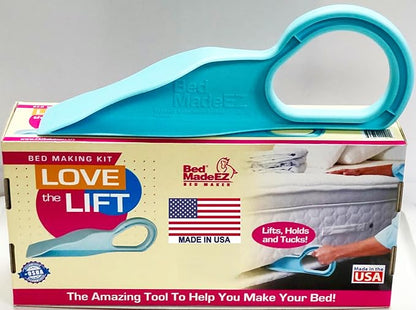Mattress Lifter & Bed Maker Tool for Changing Bed| Patented & Made in USA | Lifts & Holds The Mattress, Tucks Sheets, Removes Sheets, Bed Skirts and More