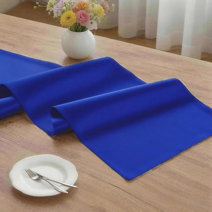 MEANMOY Royal Blue Table Runner 72 Inches Long Waterproof Table Runners | - Image 3