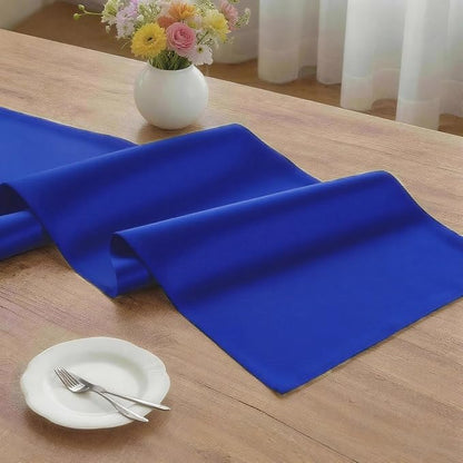 MEANMOY Royal Blue Table Runner 90 Inches Long Waterproof Table Runners | - Image 3