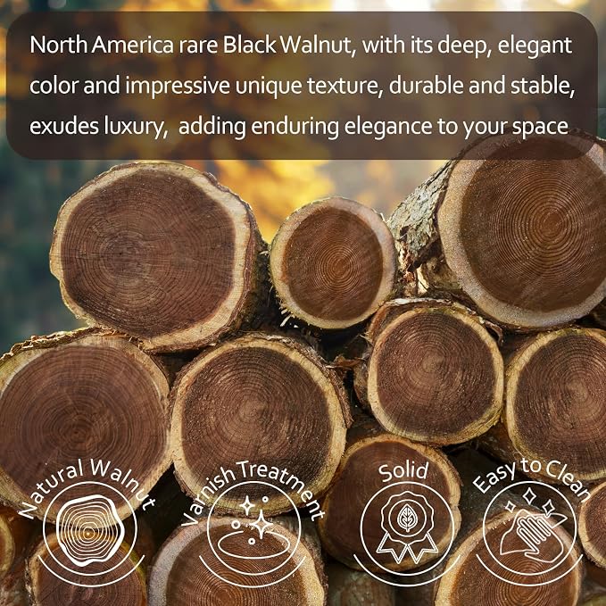 Wood Coasters Set of 6 with Holder - Image 4