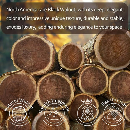 Wood Coasters Set of 6 with Holder - Image 4