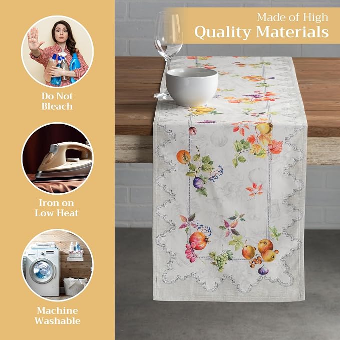 Maison d' Hermine Table Runner 100% Cotton 14.50" x 108" | Table Runners 108 - Image 3
