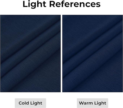 D'Moksha Homes Linen Navy Blue Table Runner 72 Inches Long - 100% Pure Linen 14 x 72 Inch Table Runner for Dining, Easter - Machine Washable