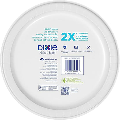 Dixie Paper Plates, Large 10 Inch | 2X Stronger | Microwave-Safe | Soak-Proof | - Image 11