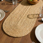 Encasa XO Handwoven Jute Table Runner, Center Table 12"x36" Jute Natural Bleach by EncasaXO