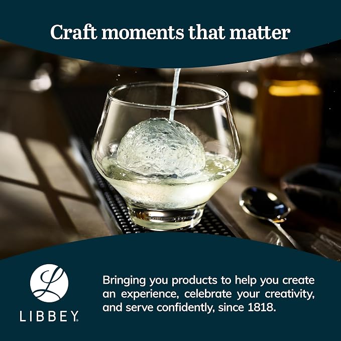 Libbey Mezcal All Purpose Spirits Glasses Set of 4, Stemless Stackable Cocktail - Image 6