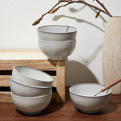 5.3" Cereal Bowls & Dessert Bowls Set of 6-20 Oz Small Bowls - Image 6