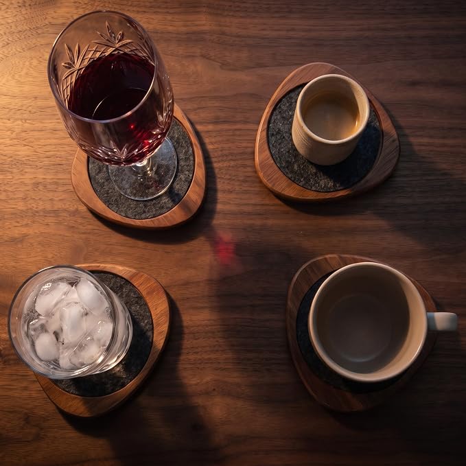 Roonin Mid Century Modern Coasters Set of 4 - Image 2