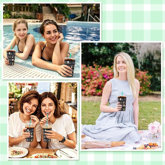 3 Pack Reusable Iced Coffee and Cold Soda Insulated Neoprene Cup Sleeve | Cold - Image 7