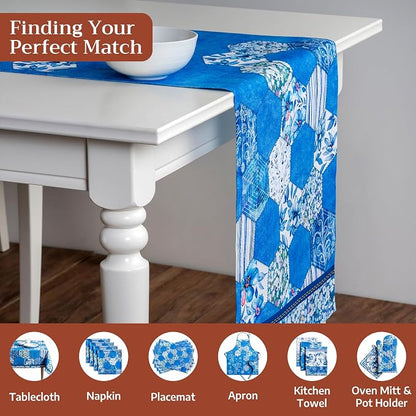 Maison d' Hermine Table Runner 100% Cotton 14.50" x 108" | Table Runners 108 - Image 4