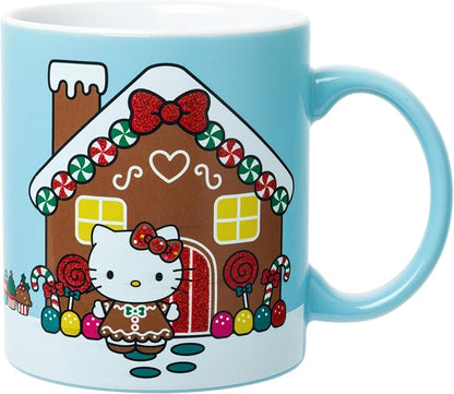Silver Buffalo Sanrio Hello Kitty Gingerbread House, Ceramic Mug, 20oz | Holiday by SilverBuffalo